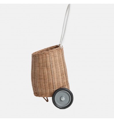 Panier à roulettes en rotin Rattan Original Luggy - Olli Ella