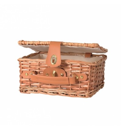 Valise en osier avec tissu coton - Egmont Toys