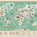 Poster & stickers Tour du Monde - Poppik