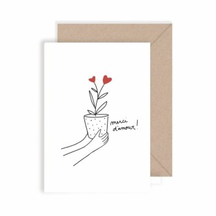 Carte double "Merci d'amour" - My Lovely Thing 2