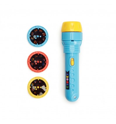 Lampe torche à projection et ses 3 contes - Kikkerland