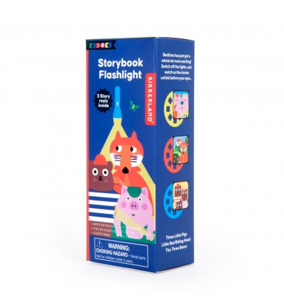 Lampe torche à projection et ses 3 contes - Kikkerland