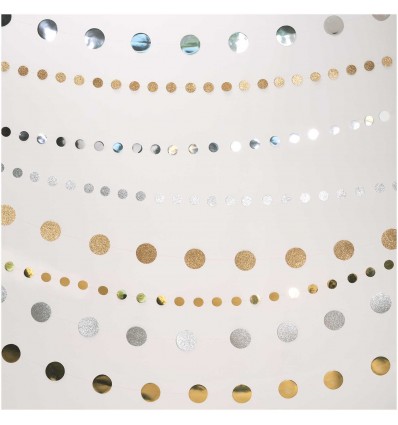 Guirlande ronds dorés - Rico Design