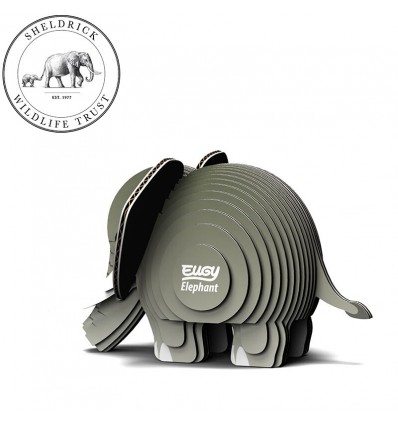 Eugy puzzle Eléphant 3D en carton