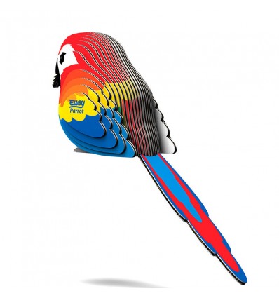 Eugy puzzle Perroquet 3D en carton
