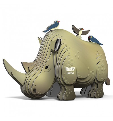 Eugy puzzle Rhinocéros 3D en carton