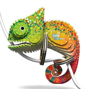 Eugy puzzle Caméléon 3D en carton 2