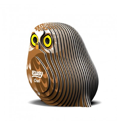 Eugy puzzle Chouette 3D en carton
