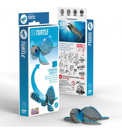 Eugy puzzle Tortue 3D en carton