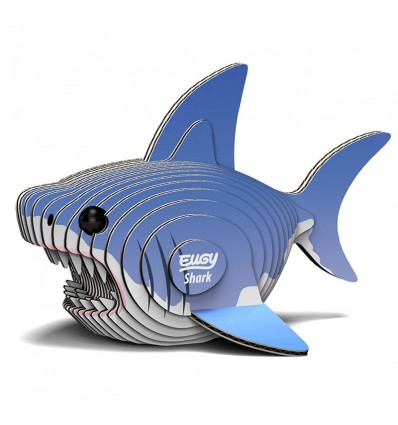 Eugy puzzle Requin 3D en carton