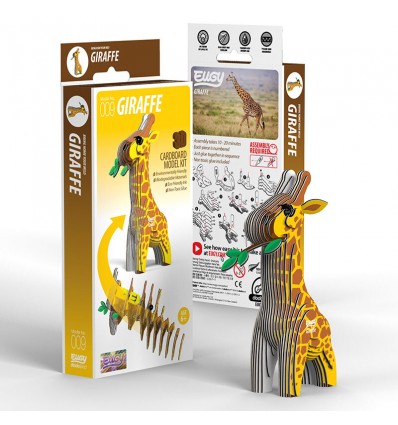 Eugy puzzle Girafe 3D en carton