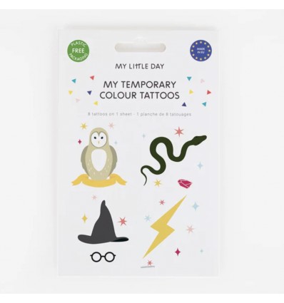 Tatouages temporaires Sorciers - My Little Day
