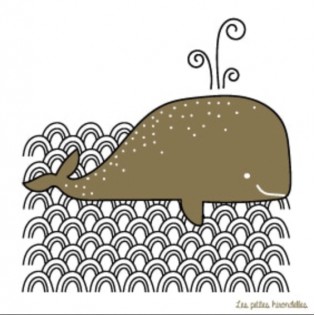 Carte Baleine dorée - Les Petites Hirondelles 2