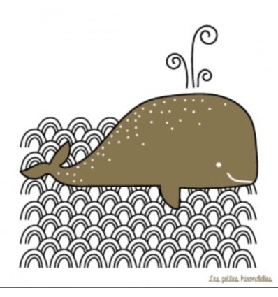 Carte Baleine dorée - Les Petites Hirondelles