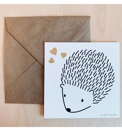 Carte Hérisson - Les Petites Hirondelles