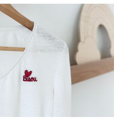 Pin's bisou rouge - Les Petites Hirondelles