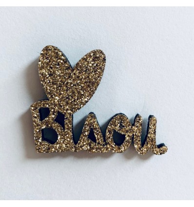 Pin's bisou doré - Les Petites Hirondelles