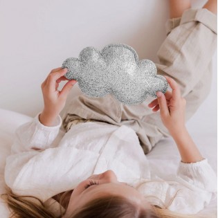 Nuage pailleté argent - Luciole et Petit Pois