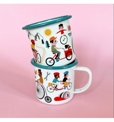 Mug émaillé Vélo Ingela Arrhenius - Omm Design
