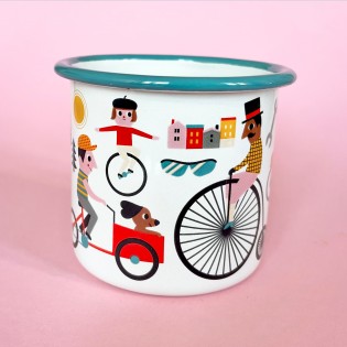 Mug émaillé Vélo Ingela Arrhenius - Omm Design 2