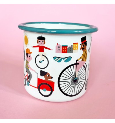 Mug émaillé Vélo Ingela Arrhenius - Omm Design