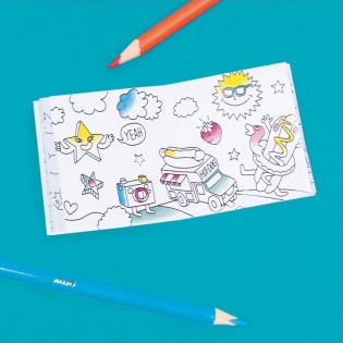 Mini carnet de coloriage - OMY 2