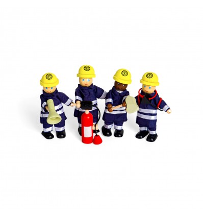 Set de 4 pompiers - Bigjigs