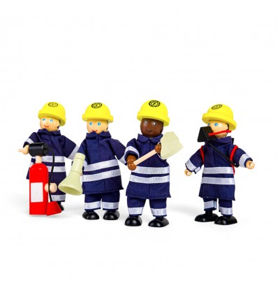 Set de 4 pompiers - Bigjigs