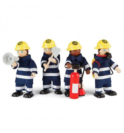Set de 4 pompiers - Bigjigs