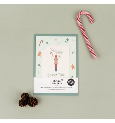 Carte à planter "Joyeux Noël" - La Fabrique à Sachets