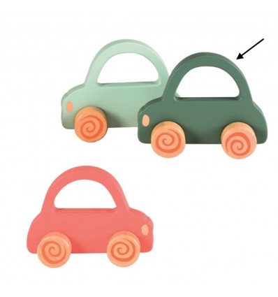 Voiture en bois vert sapin - Egmont Toys