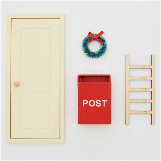 Kit "Le monde des lutins" objets miniatures en bois  - Rico Design