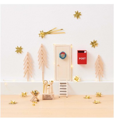 Kit "Le monde des lutins" objets miniatures en bois  - Rico Design