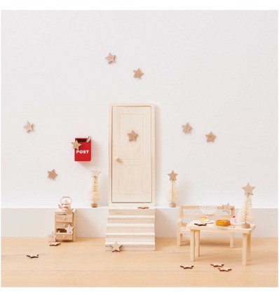 Kit "Le monde des lutins" objets miniatures en bois  - Rico Design