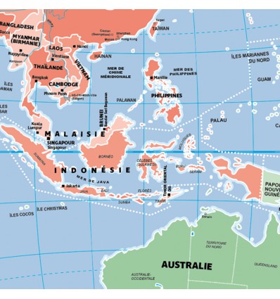 Globe gonflable Pays et villes du monde (42 cm) - Caly