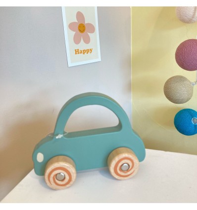 Voiture en bois vert sapin - Egmont Toys