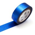 Masking tape uni métallisé bleu