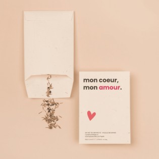 Graines à planter "Mon coeur Mon Amour" - La Fabrique à Sachets 2