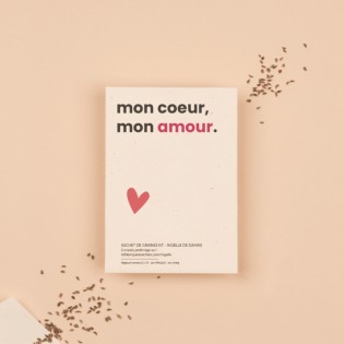 Graines à planter "Mon coeur Mon Amour" - La Fabrique à Sachets