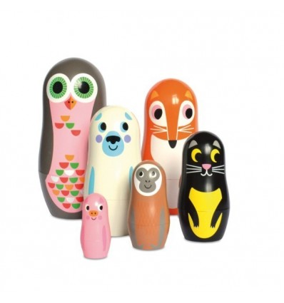 Matryoshka animaux 2 Ingela Arrhenius - Omm Design