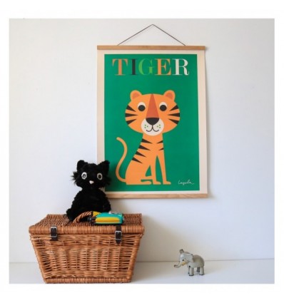 Affiche Tigre d'Ingela  P Arrhenius - Omm Design