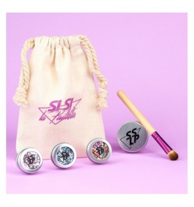 Kit maquillage paillettes bio Couleur Douceur -...