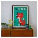 Affiche Renard d'Ingela Arrhenius - Omm Design
