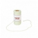 Ficelle bicolore Baker's twine vert anis et blanc
