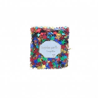 Confettis métallisés étoiles multicolores