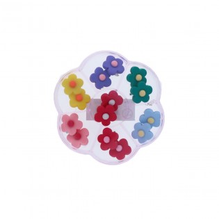 Boite de boucles d'oreilles fleurs 2
