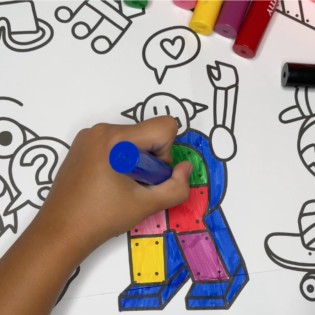 9 gros feutres jumbo - OMY 2