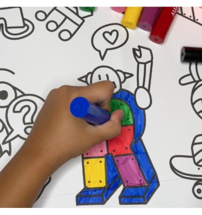 9 gros feutres jumbo - OMY