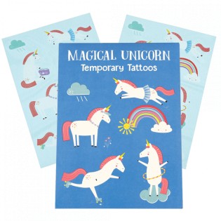 Tatouages temporaires licornes magiques - Rex