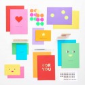 Coffret de cartes et enveloppes multicolores classiques - Rico Design